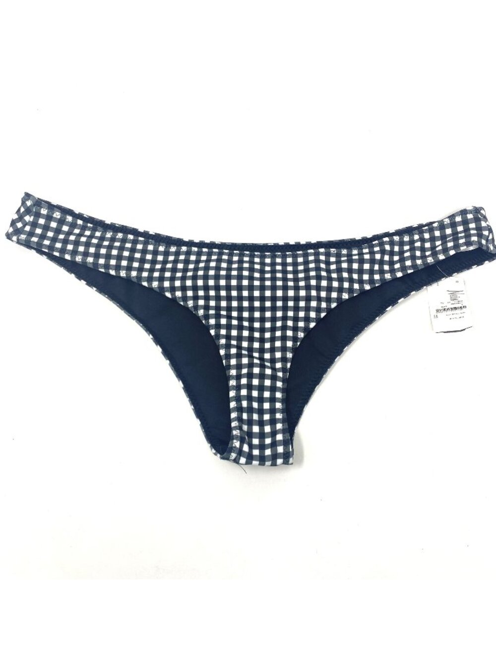 CAROLINE CONSTAS Kali Bikini Swim Bottom Size Large Black White Gingham NWT  B21